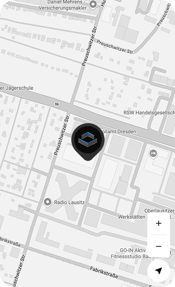 Lasertag in Bautzen, Kartenausschnitt